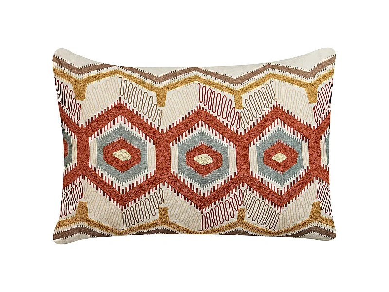 Dekokissen MAJRA Baumwolle 40 x 60 cm Bunt Geometrisches Muster