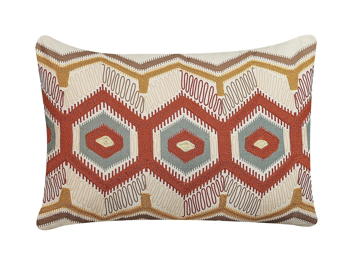 Cuscino decorativo MAJRA Cotone 40 x 60 cm Multicolore Trama geometrica