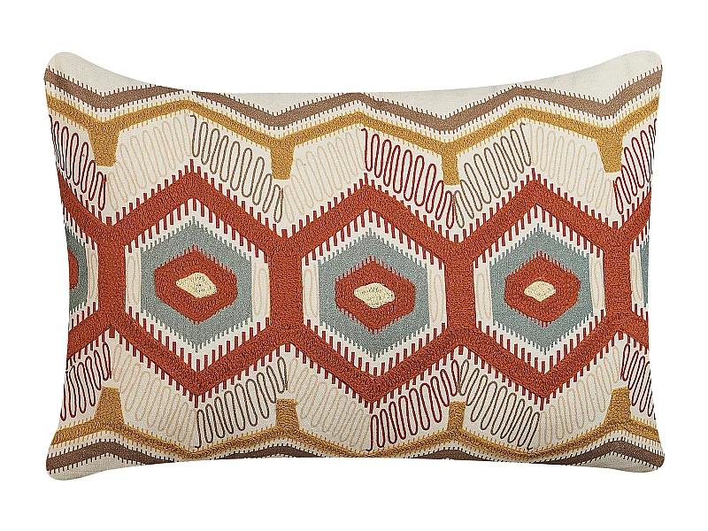 Coussin MAJRA Coton 40 x 60 cm Multicolore Motif géométrique