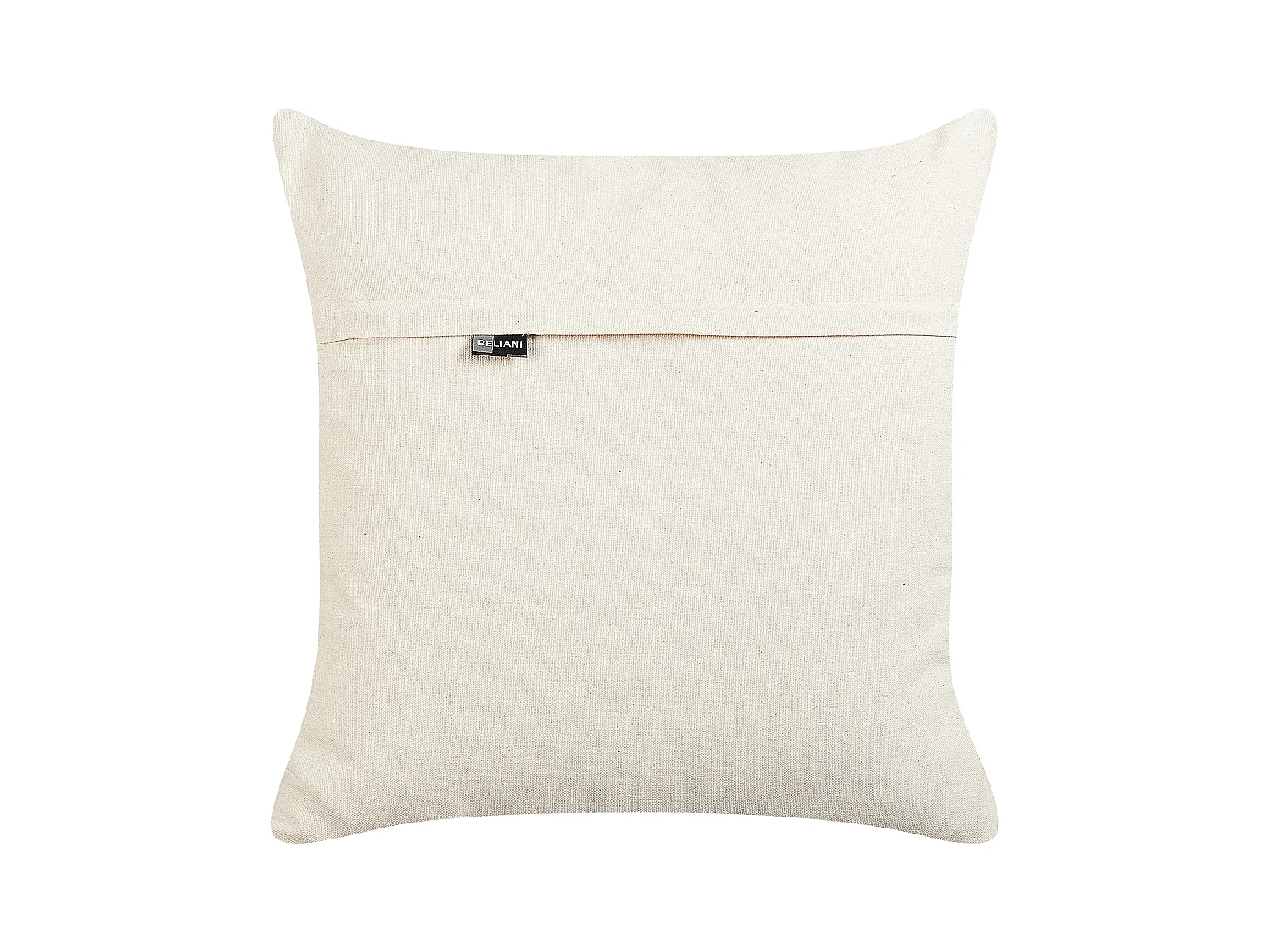 Dekokissen beige/schwarz 50x50 cm strukturiertes geometrisches Muster Khora