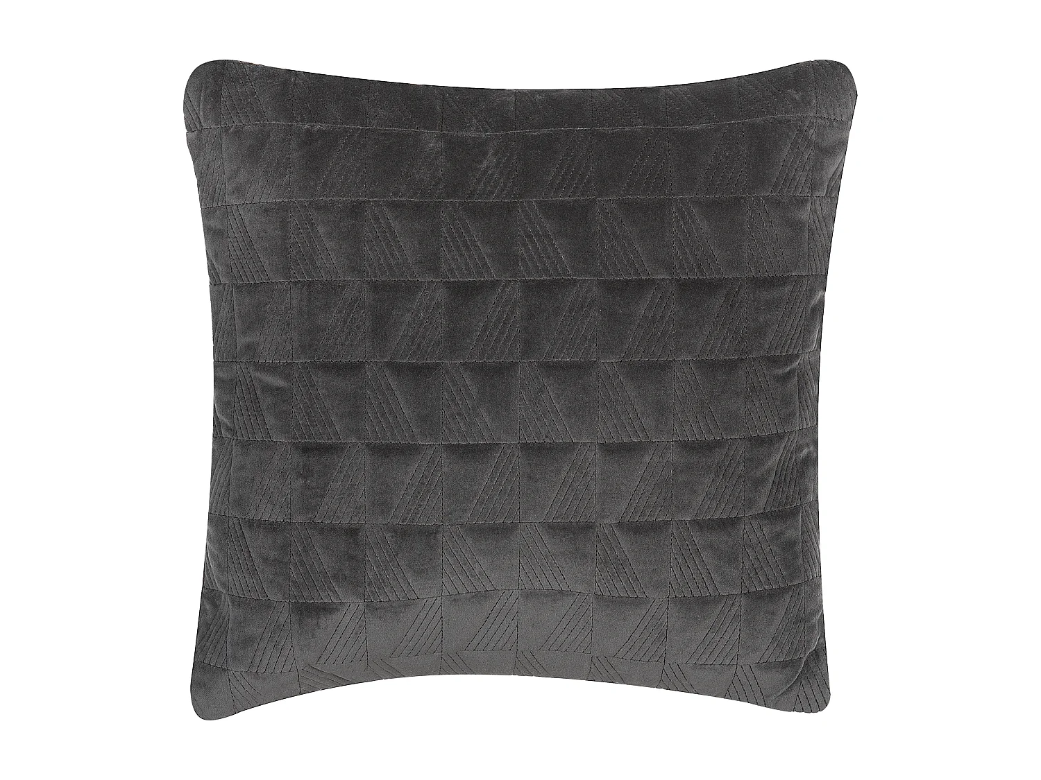 Set van 2 decoratieve kussens LALAM Katoen 45 x 45 cm Grijs Geometrisch patroon