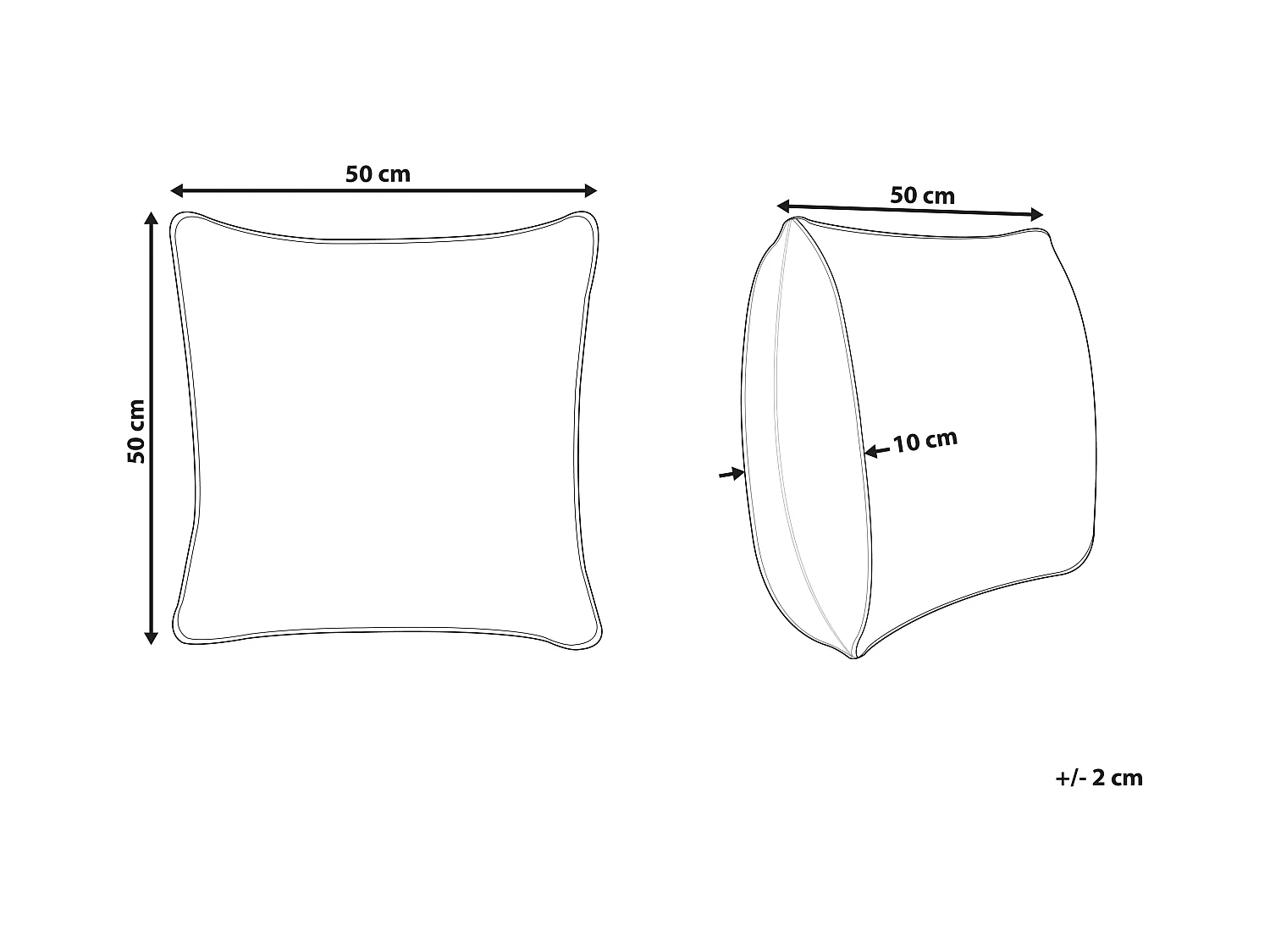 Cuscino decorativo SERAMPORE Cotone 50 x 50 cm Multicolore Trama geometrica
