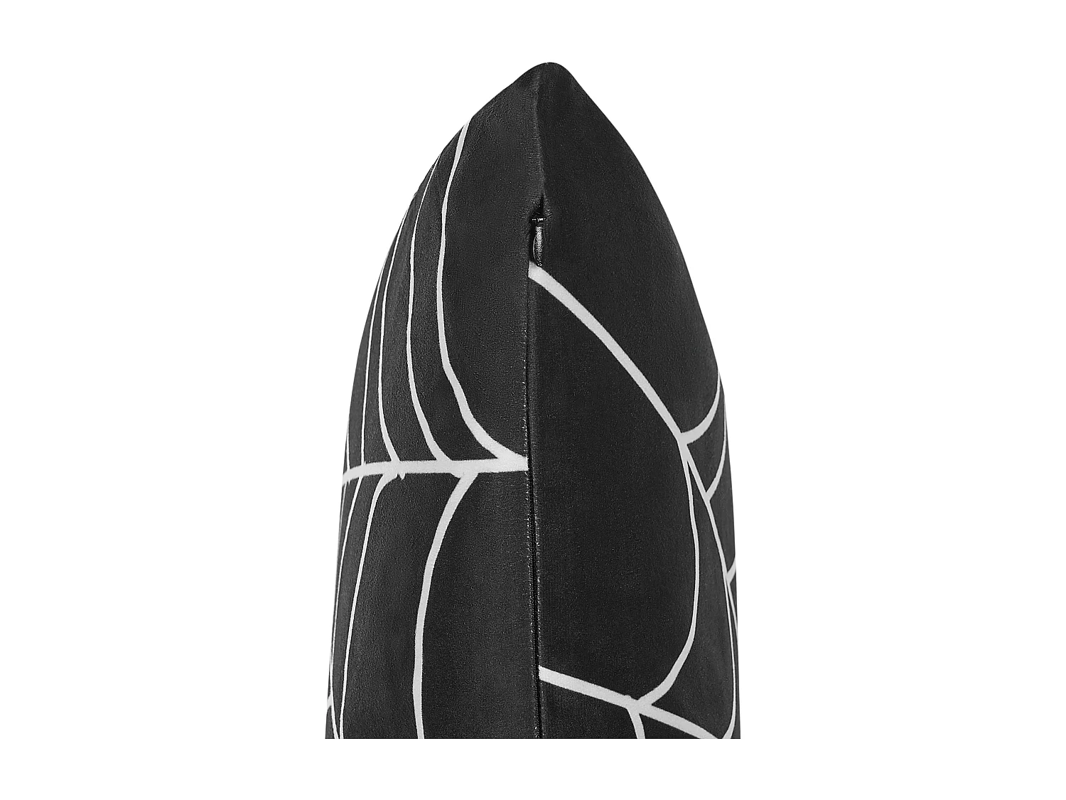 Coussin LYCORIS Velours 45 x 45 cm Noir Motif abstrait