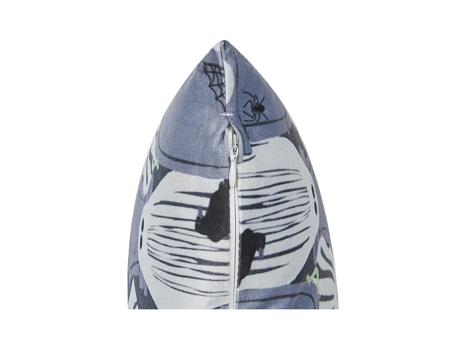 Zestaw 2 poduszek dekoracyjnych FANATE Welur 45 x 45 cm Szary Wzór abstrakcyjny