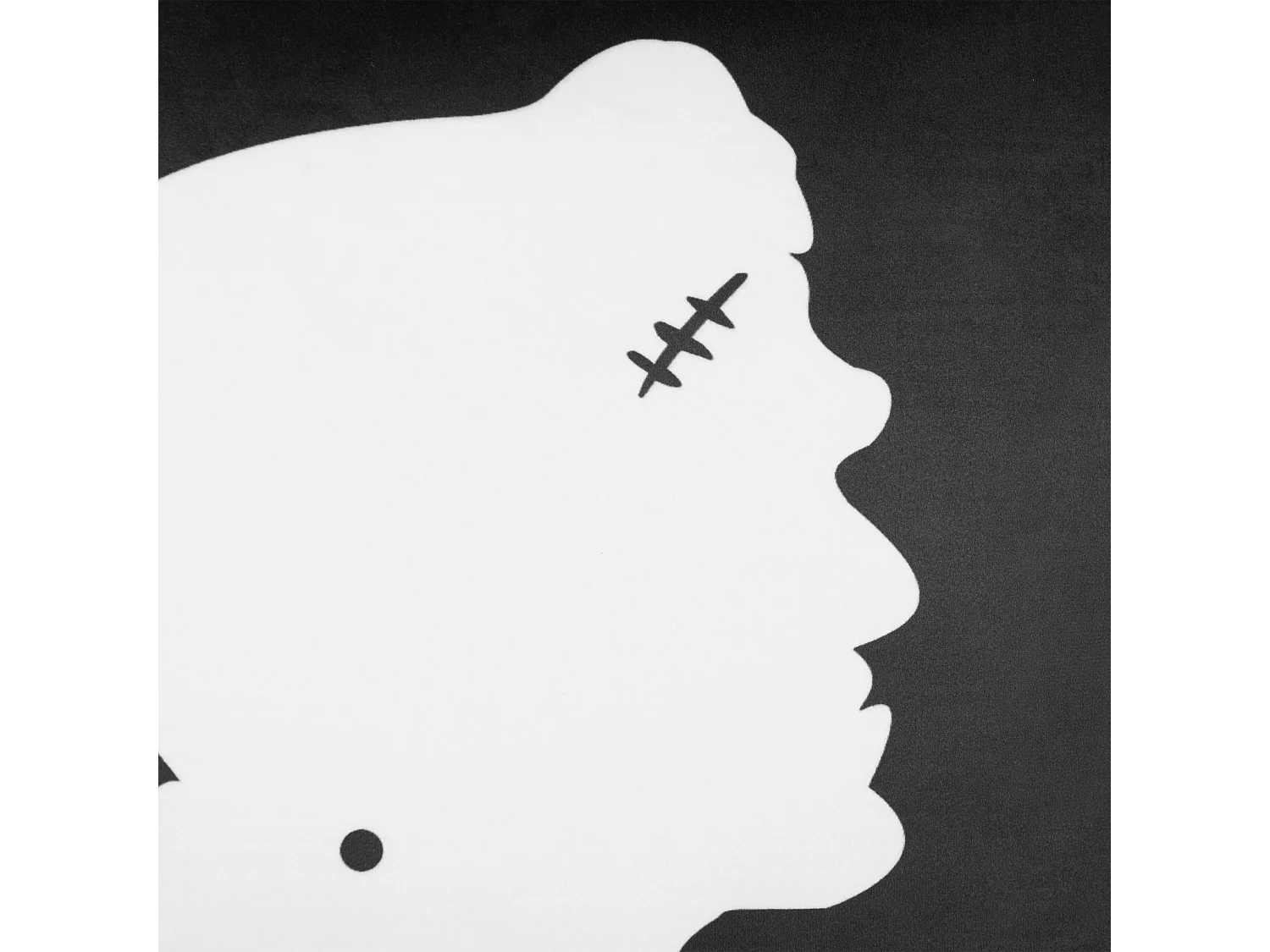 Lot de 2 coussins décoratifs FRANKLINIA Velours 45 x 45 cm Noir Motif abstrait