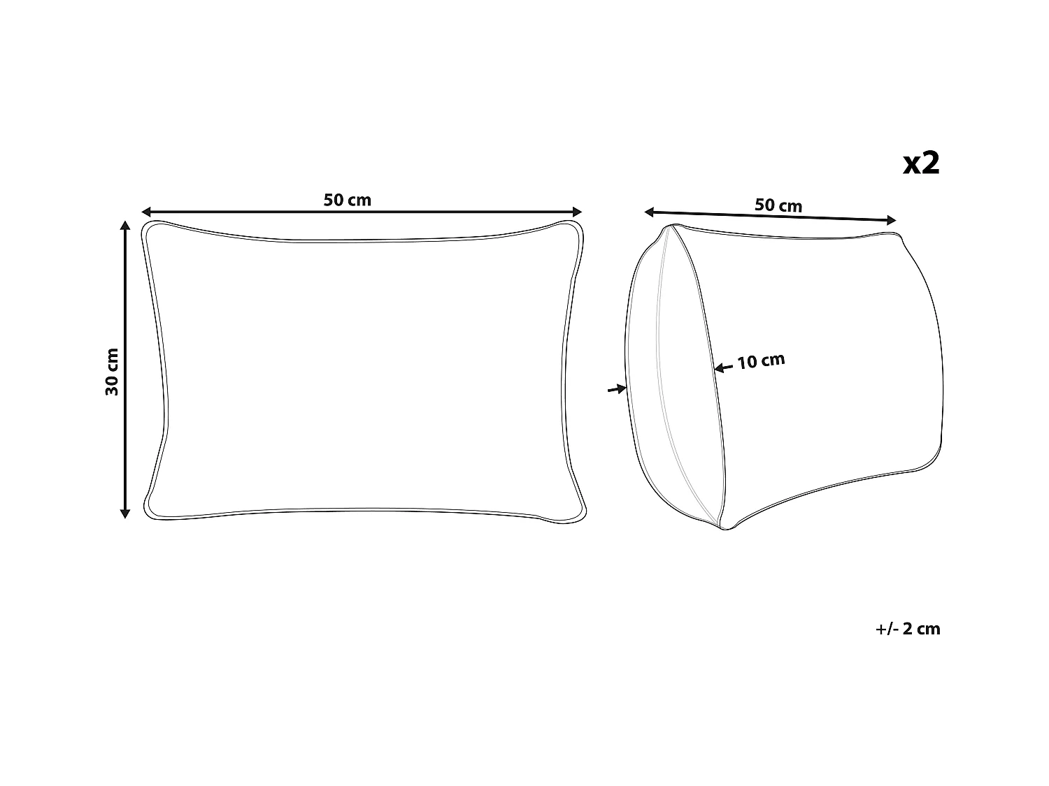 Conjunto de 2 almofadas decorativas VELOOR Algodão 30 x 50 cm Cinzento escuro Padrão oriental