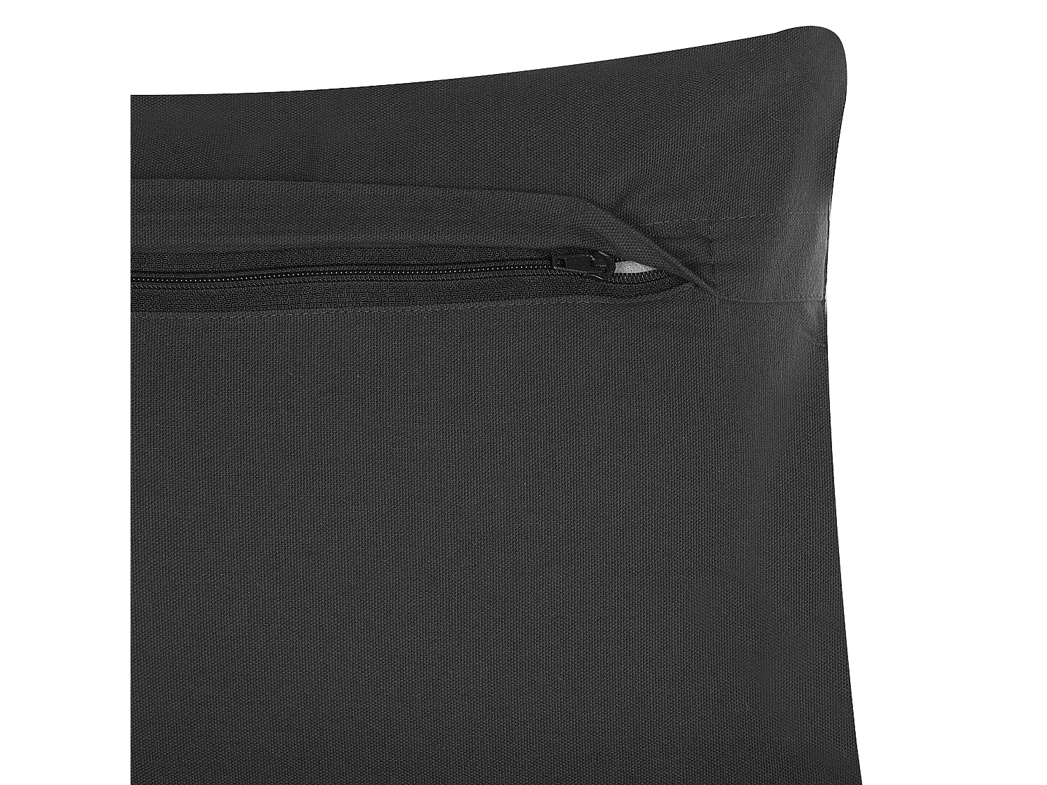 Zestaw 2 poduszek dekoracyjnych VELOOR Bawełna 30 x 50 cm Ciemnoszary Wzór orientalny