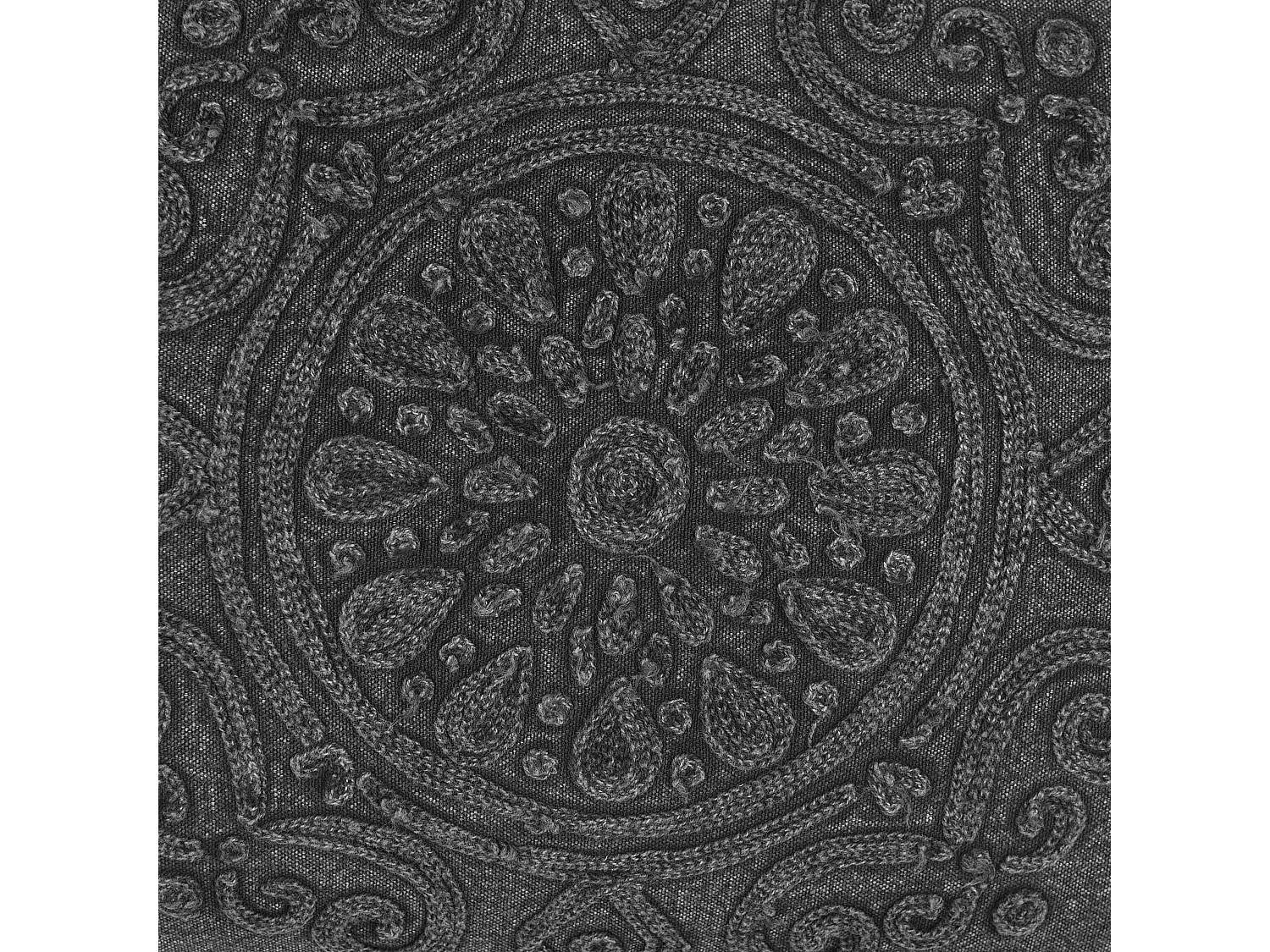 Zestaw 2 poduszek dekoracyjnych VELOOR Bawełna 30 x 50 cm Ciemnoszary Wzór orientalny