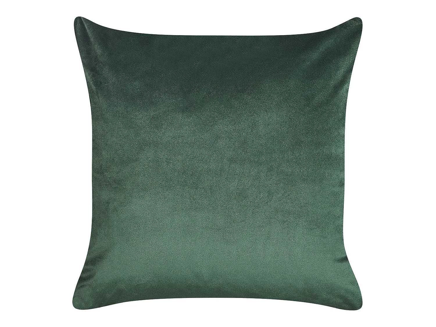 Dekokissen mit Füllung 2er Set Samt grün Gesicht gold 45x45 cm Philodendron