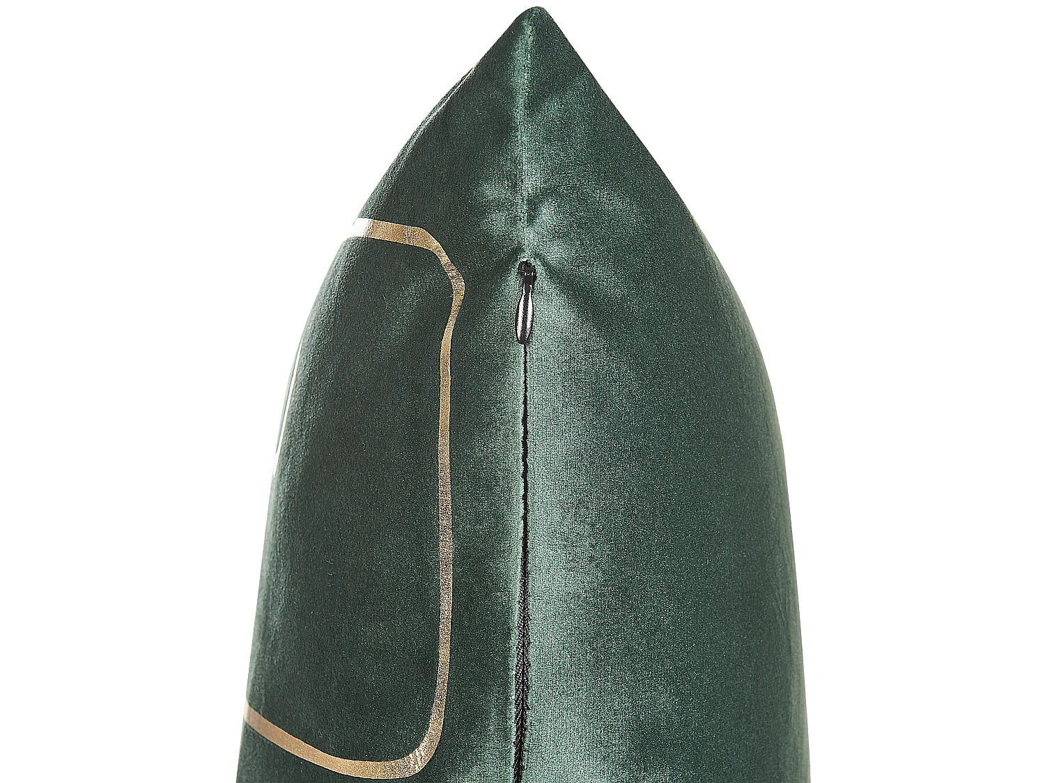 Set di 2 cuscini PHILODENDRON Velluto 45 x 45 cm Verde smeraldo Trama astratta