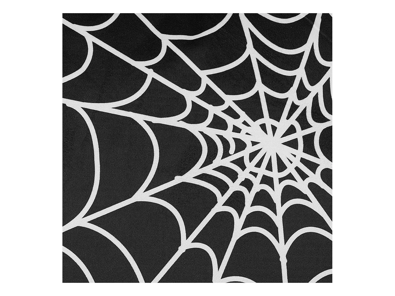 Zierkissen 2er Set schwarz/weiß Samtstoff mit Spinnennetz-Muster 45x45cm Lycoris