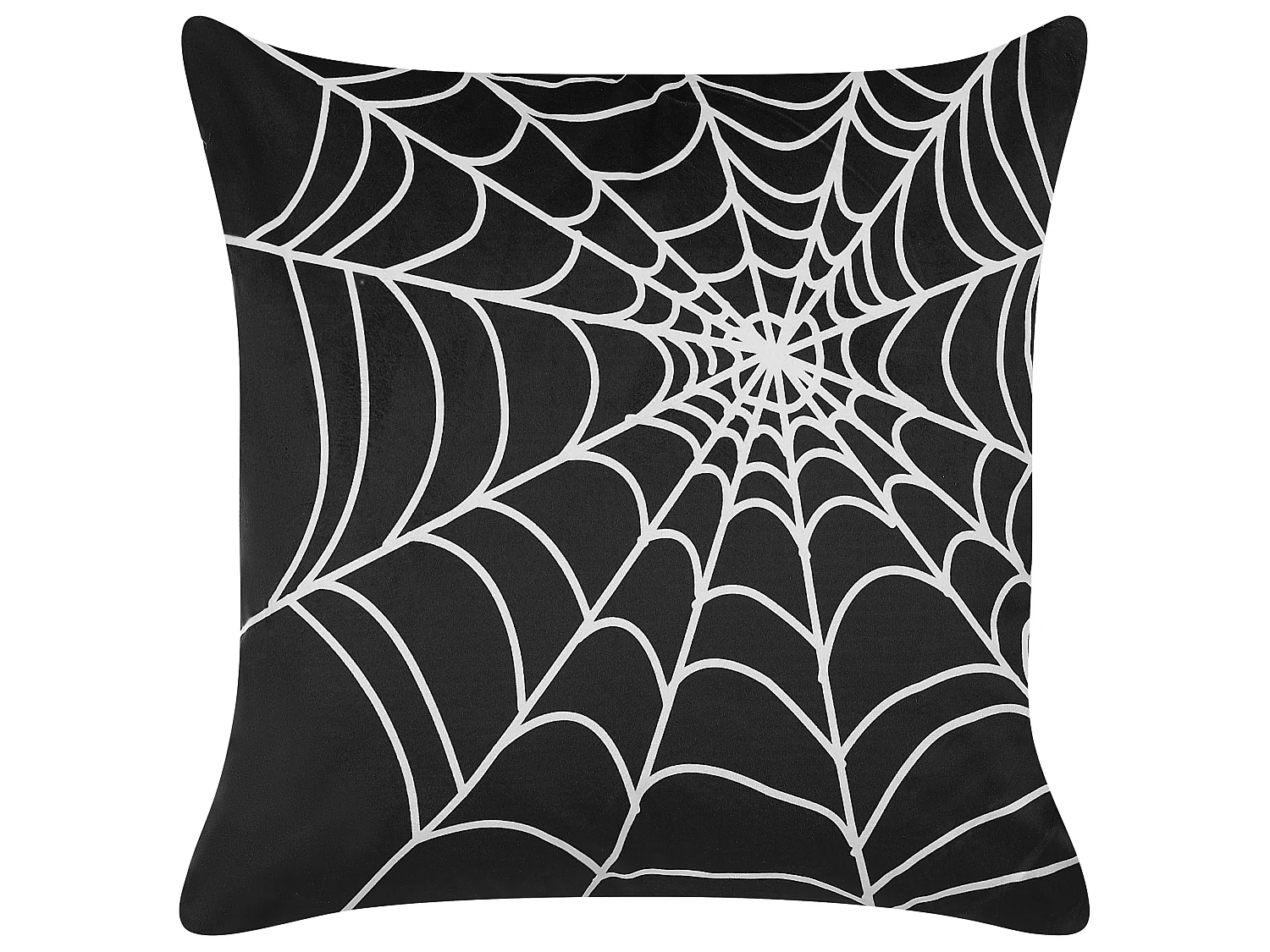 Lot de 2 coussins décoratifs LYCORIS Velours 45 x 45 cm Noir Motif abstrait