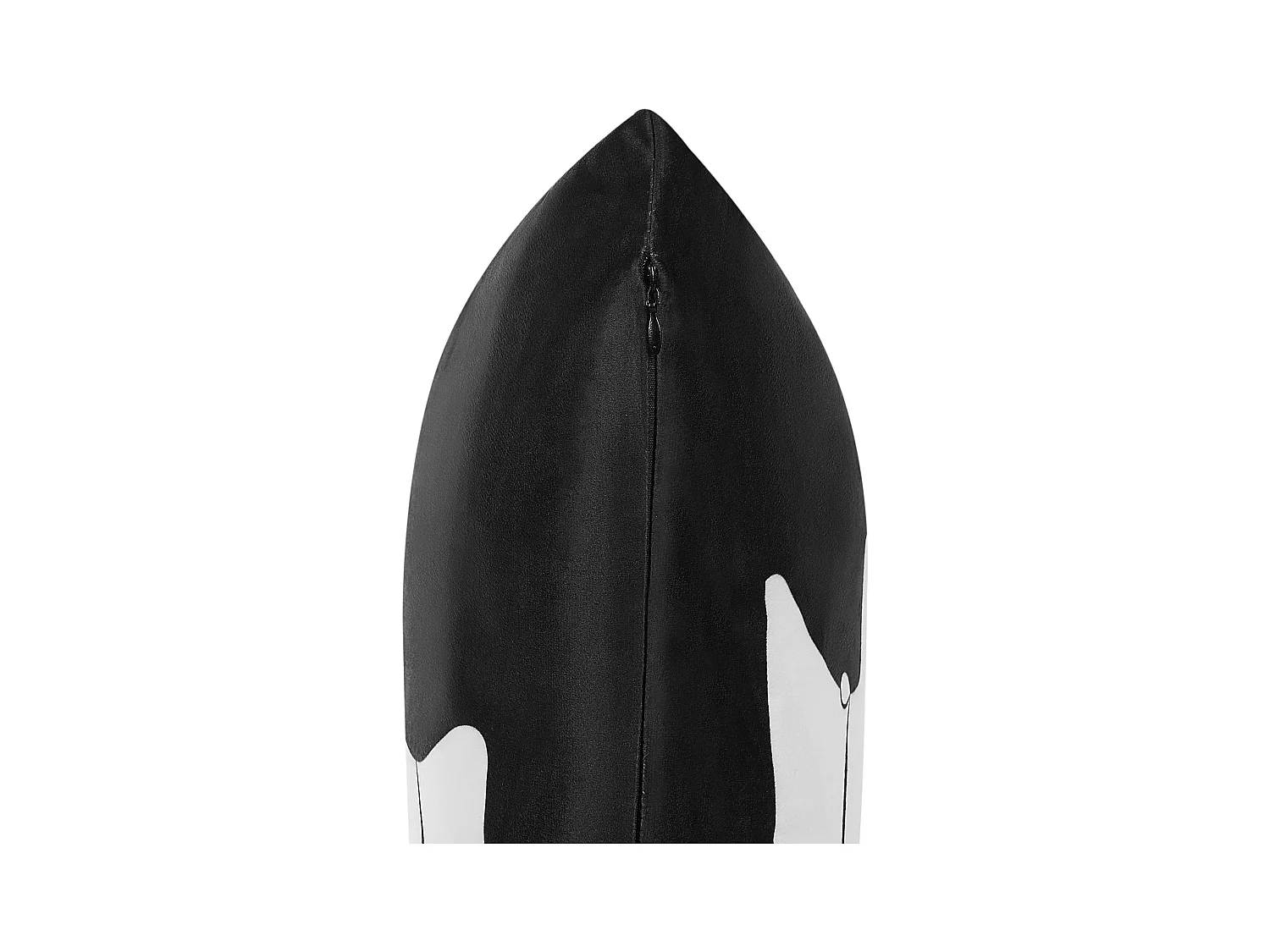 Set van 2 decoratieve kussens MANDEVILLA Fluweel 45 x 45 cm Zwart Abstract patroon