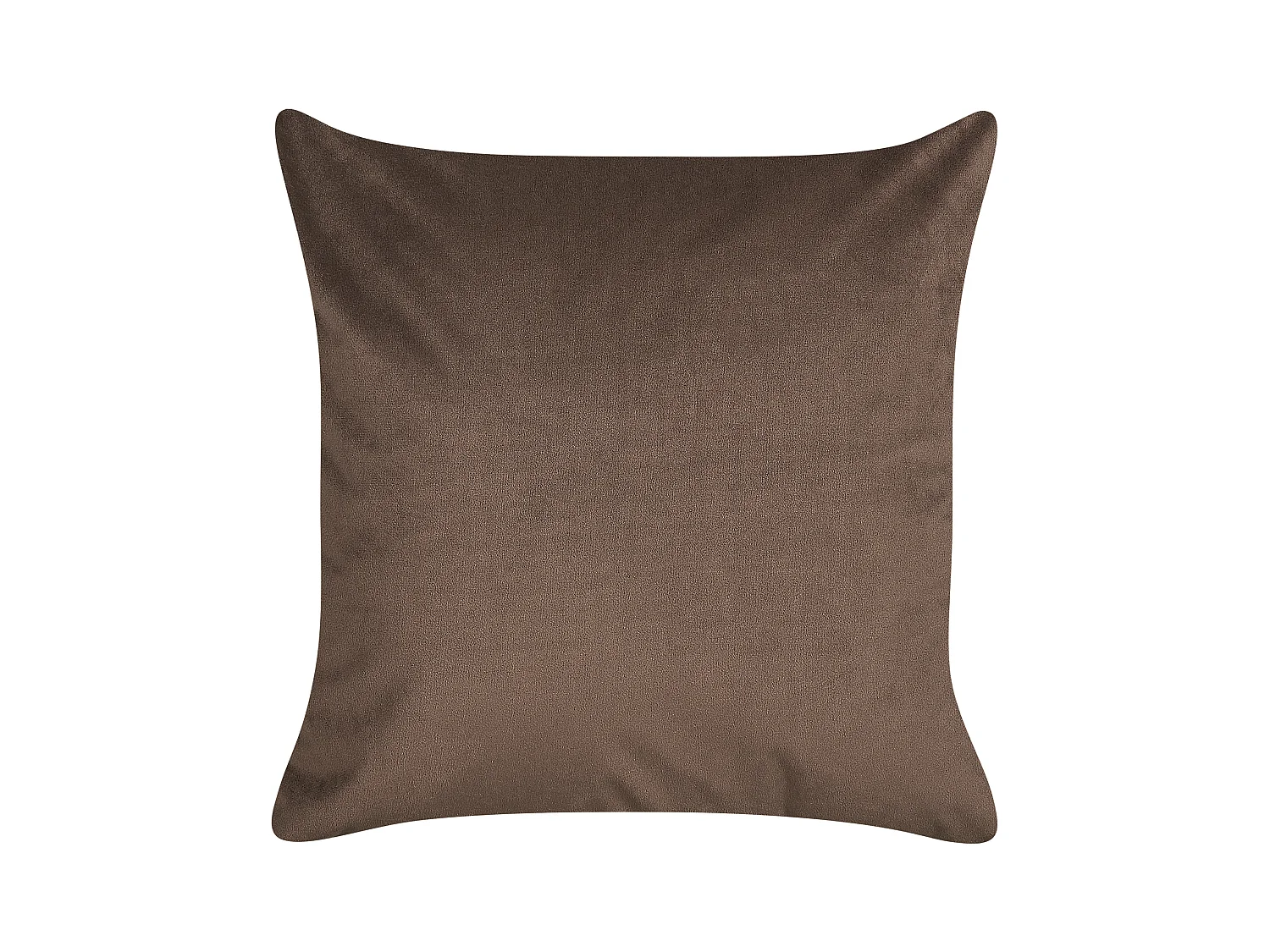 Set di 2 cuscini PHILODENDRON Velluto 45 x 45 cm Marrone Trama astratta