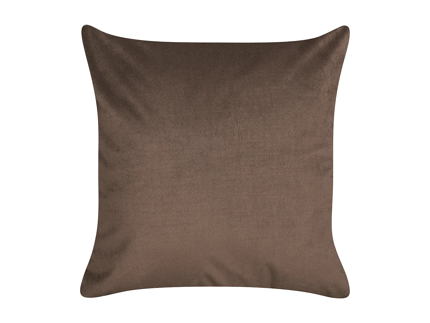 Lot de 2 coussins décoratifs PHILODENDRON Velours 45 x 45 cm Marron Motif abstrait