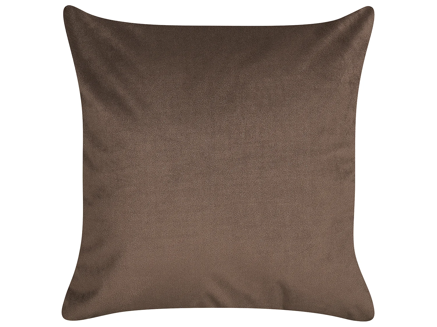 Lot de 2 coussins décoratifs PHILODENDRON Velours 45 x 45 cm Marron Motif abstrait