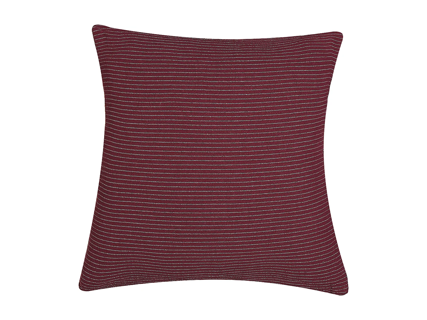 Dekokissen Stoff rot Streifenmuster mit Knöpfen 45x45 cm quadratisch Campanula