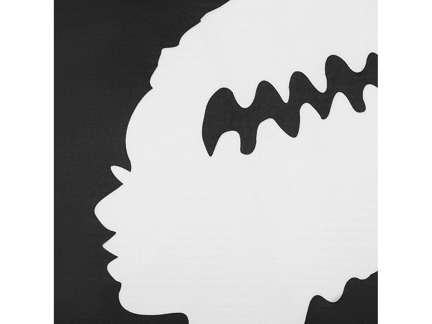 Sierkussen MANDEVILLA Fluweel 45 x 45 cm Zwart Abstract patroon