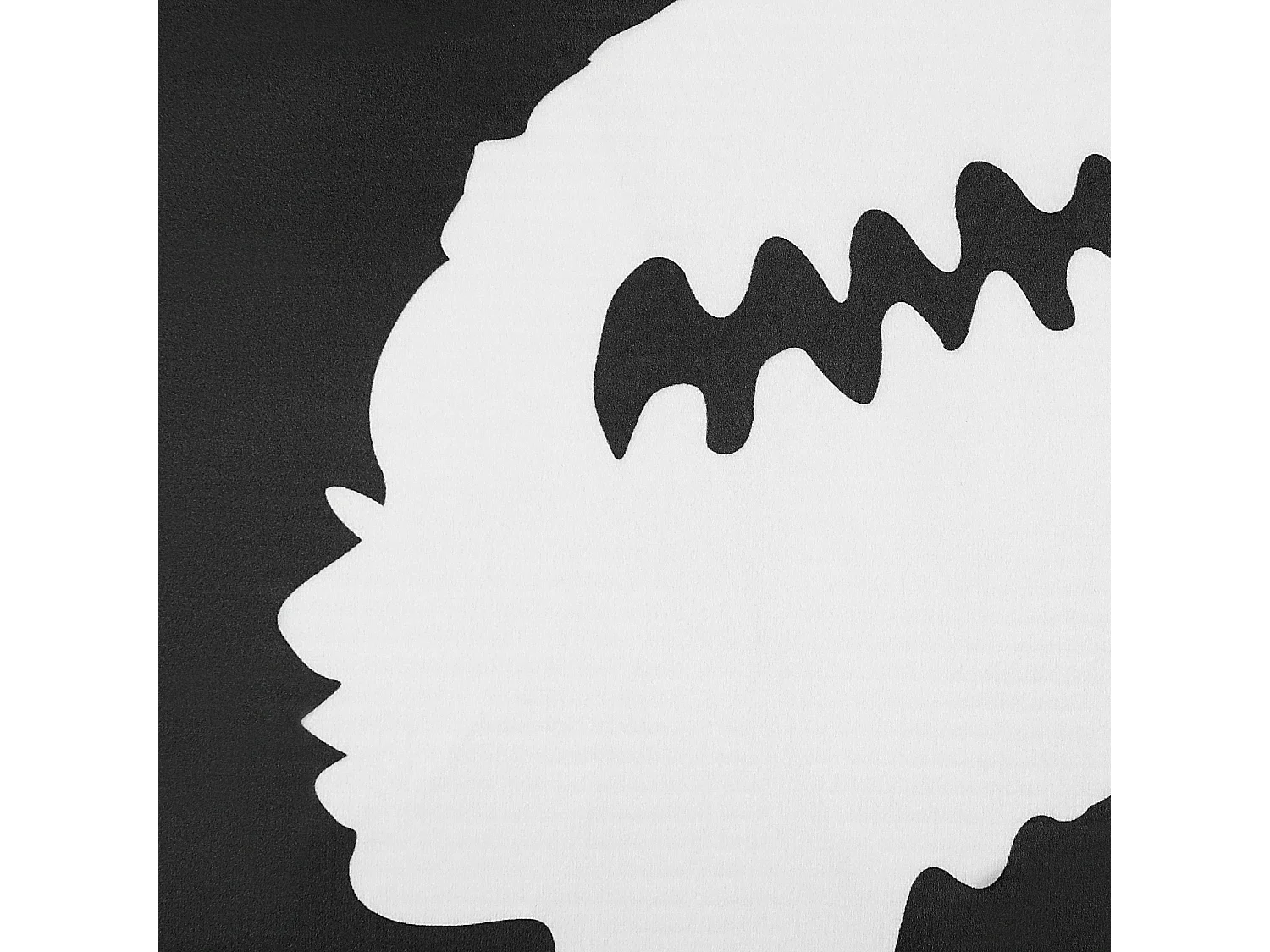 Sierkussen MANDEVILLA Fluweel 45 x 45 cm Zwart Abstract patroon