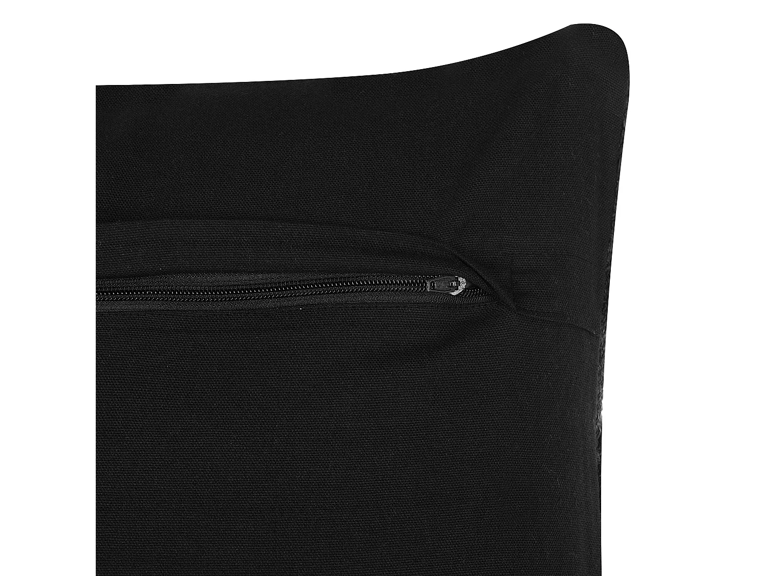 Poduszka dekoracyjna PAIKA Bawełna 45 x 45 cm Ciemnoszary Ikat