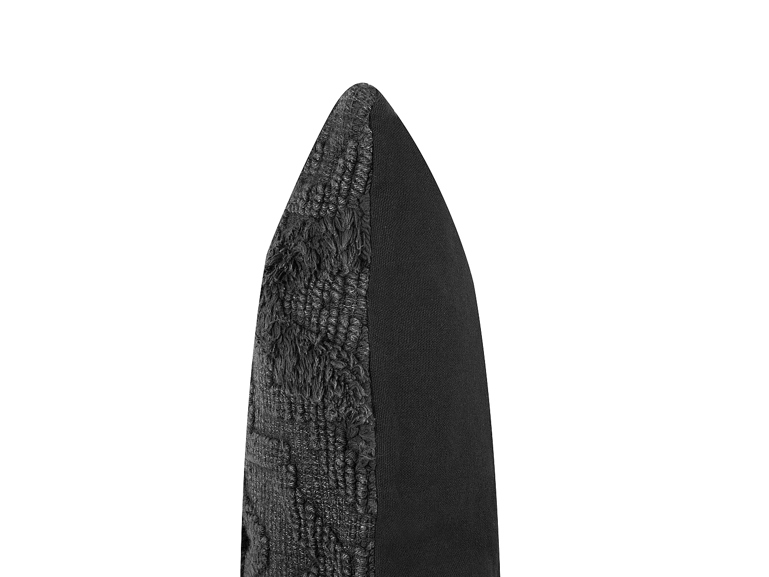 Coussin PAIKA Coton 45 x 45 cm Gris foncé Ikat