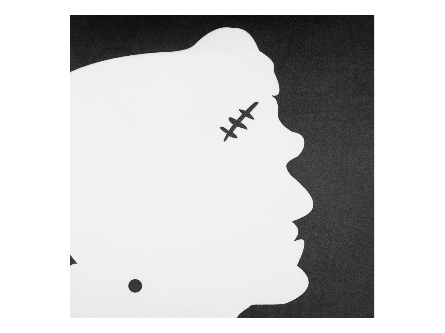 Poduszka dekoracyjna FRANKLINIA Welur 45 x 45 cm Czarny Wzór abstrakcyjny