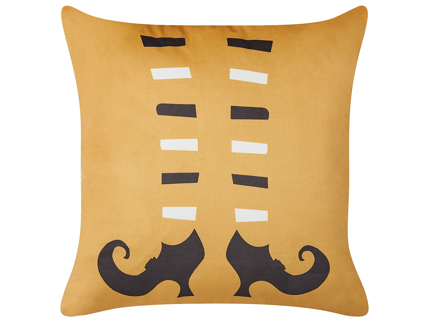 Lot de 2 coussins décoratifs COVASNA Velours 45 x 45 cm Orange Motif abstrait
