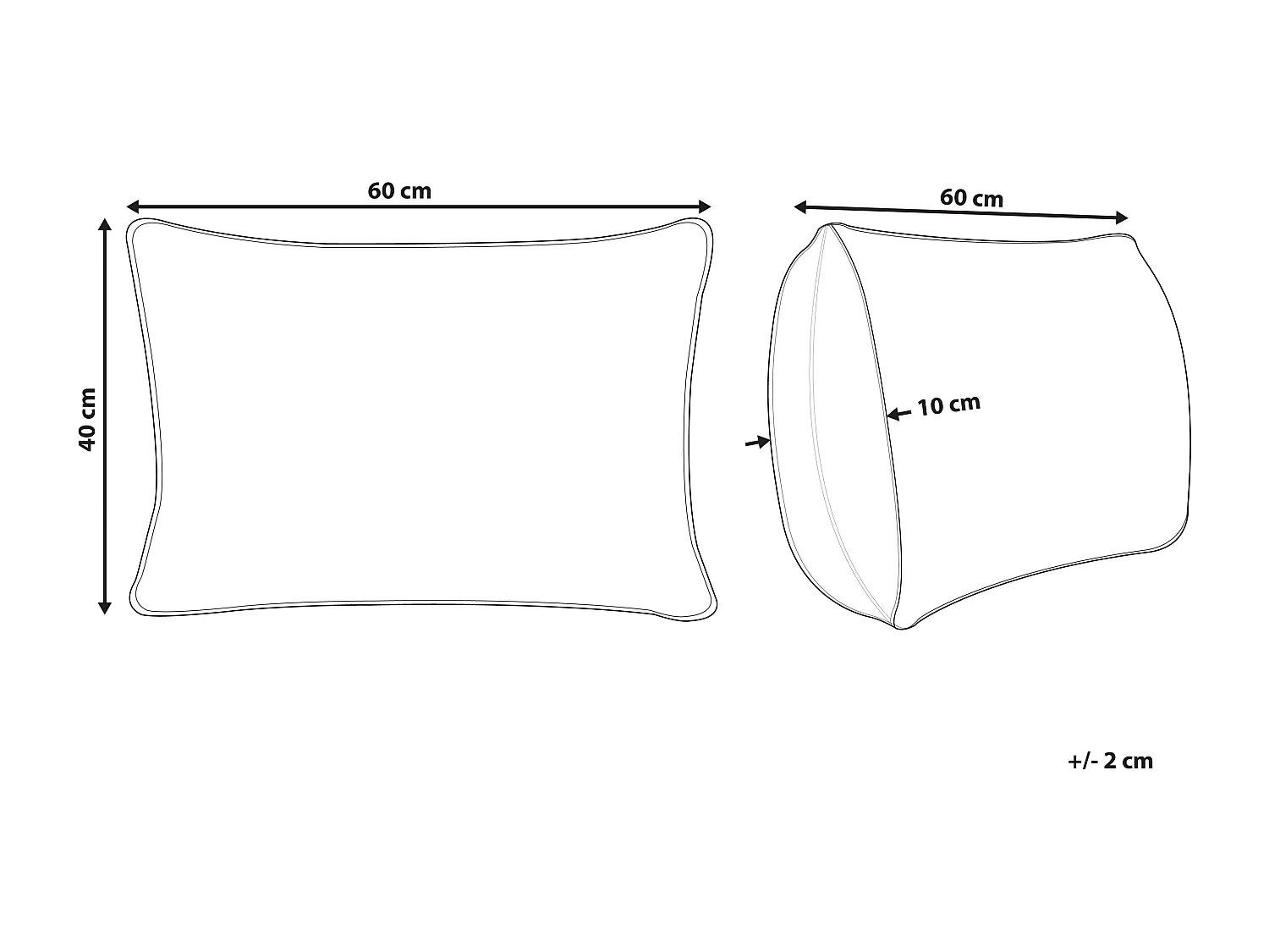 Sierkussen DANAPUR Katoen 40 x 60 cm Multicolor Geometrisch patroon