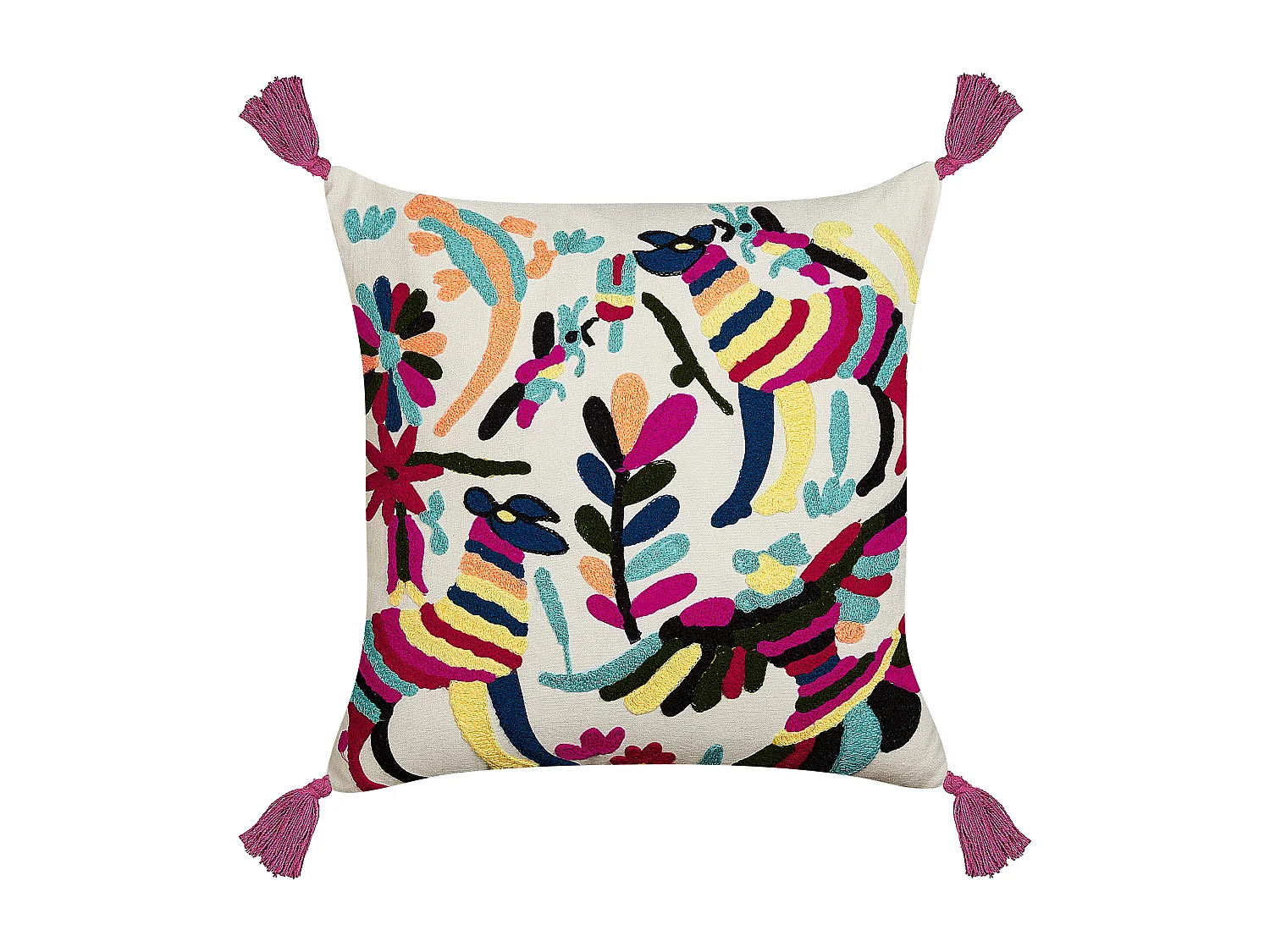 Set van 2 decoratieve kussens RAIGANJ Katoen 50 x 50 cm Multicolor Abstract patroon