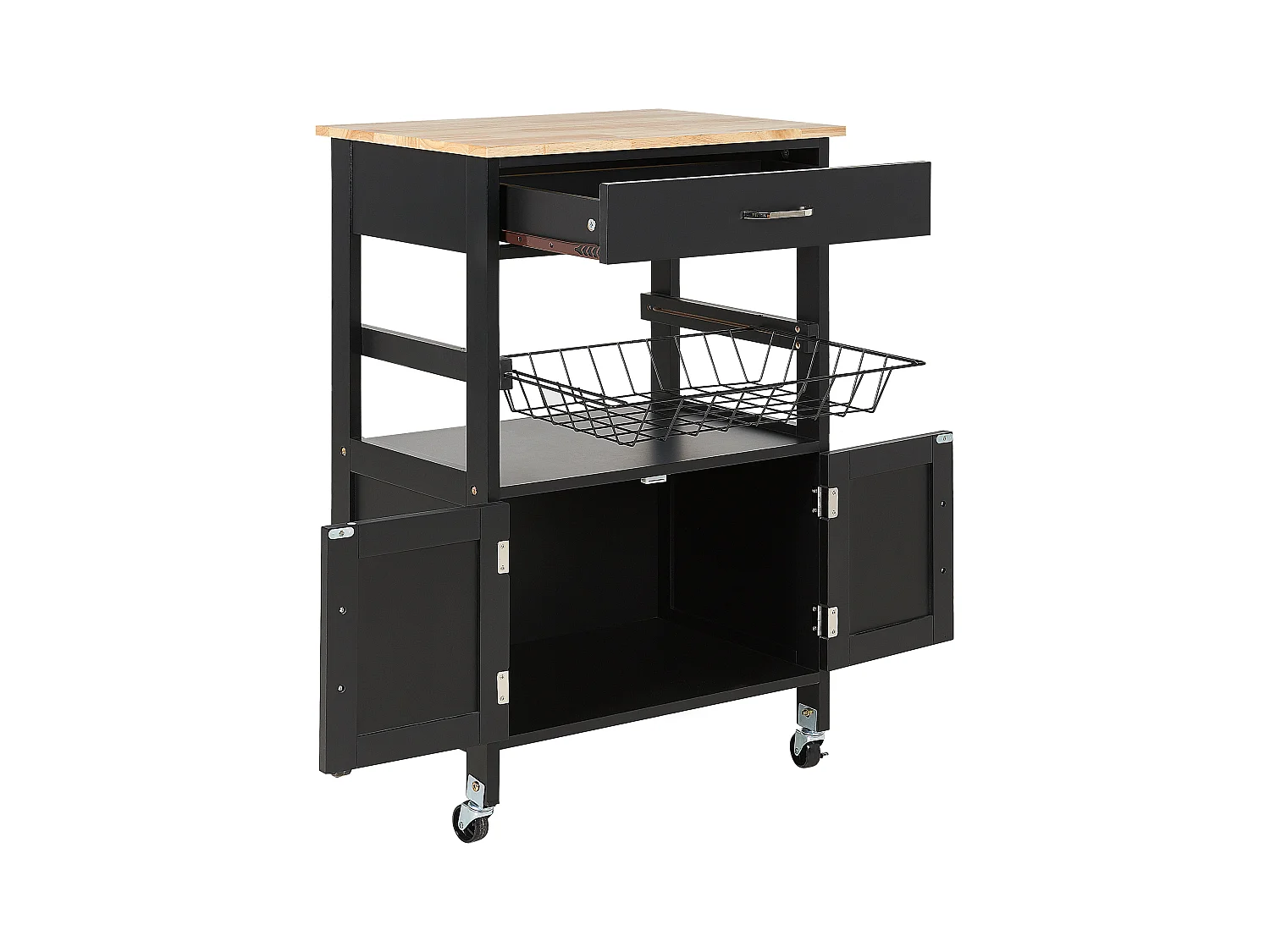 Keukentrolley LUGO Zwart