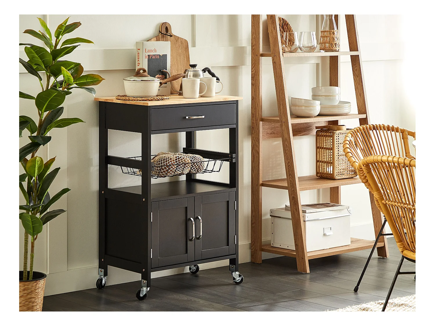 Chariot de cuisine LUGO Noir