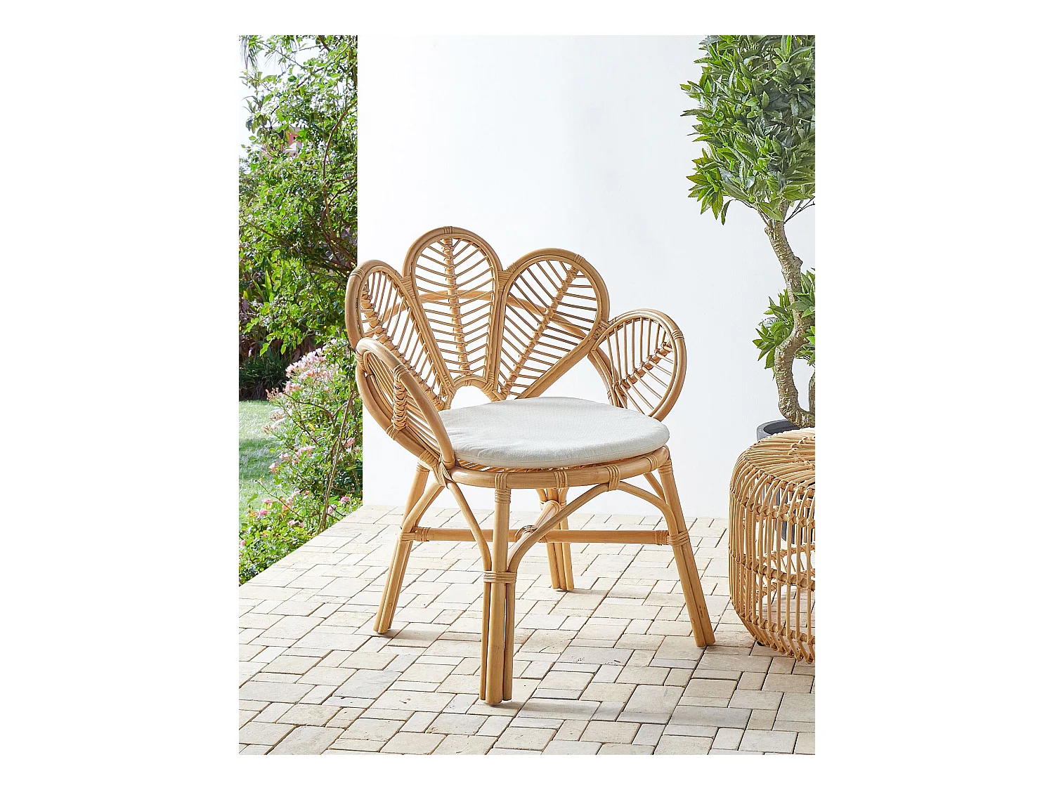 Silla pavo real FLORENTINE II Ratán Natural