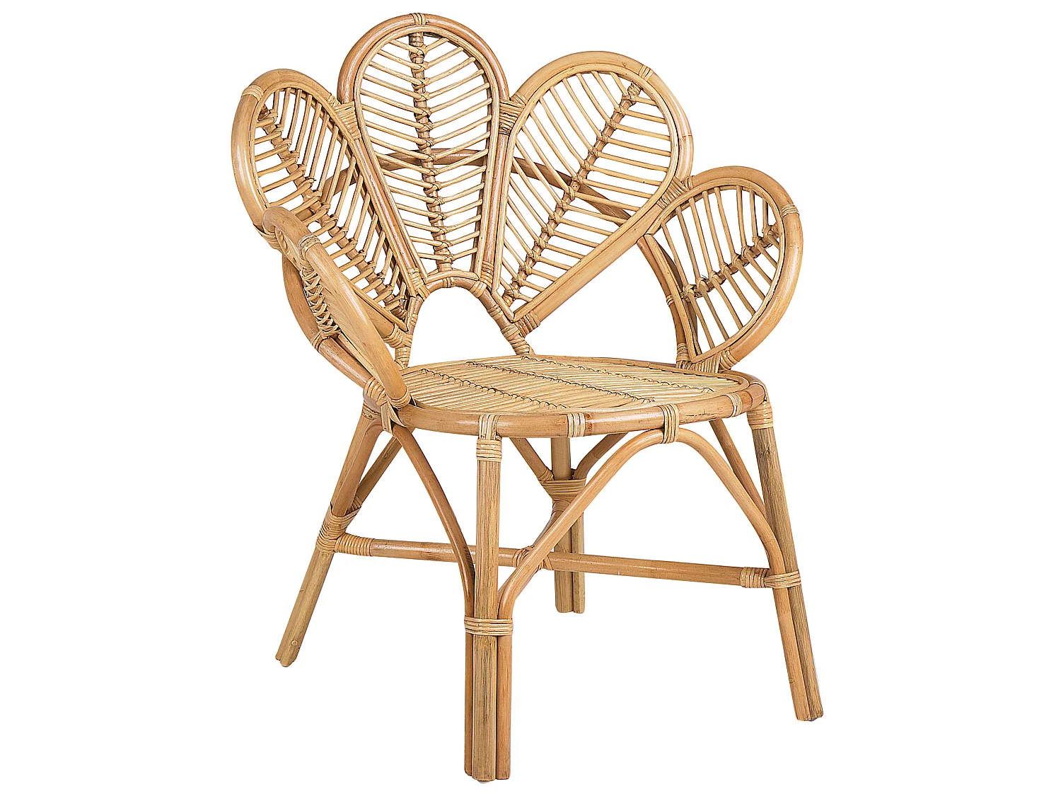 Lot de 2 chaises paon FLORENTINE II Rotin Naturel
