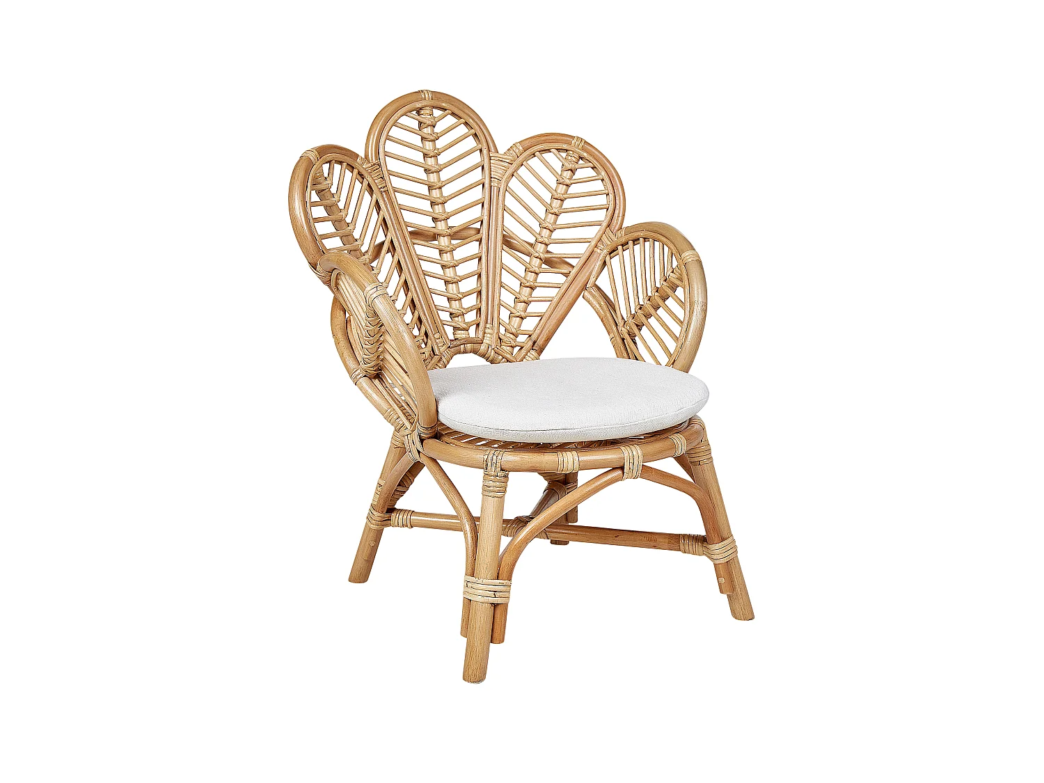 Pauwenstoel FLORENTINE II Rotan Natuurlijk