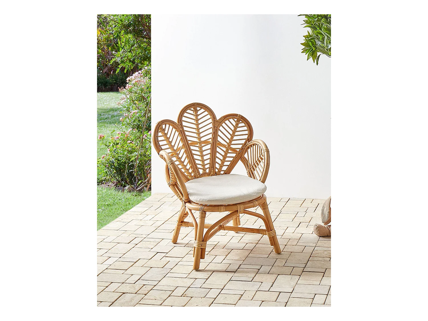 Pauwenstoel FLORENTINE II Rotan Natuurlijk