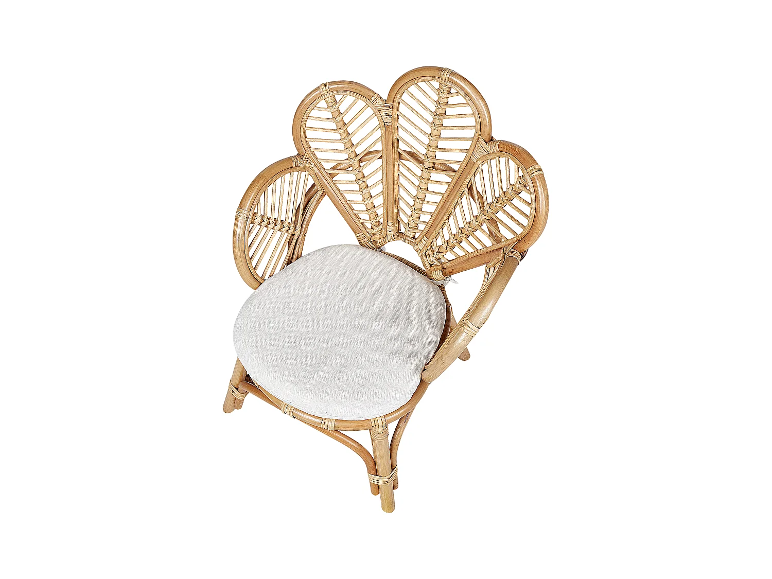 Pauwenstoel FLORENTINE II Rotan Natuurlijk