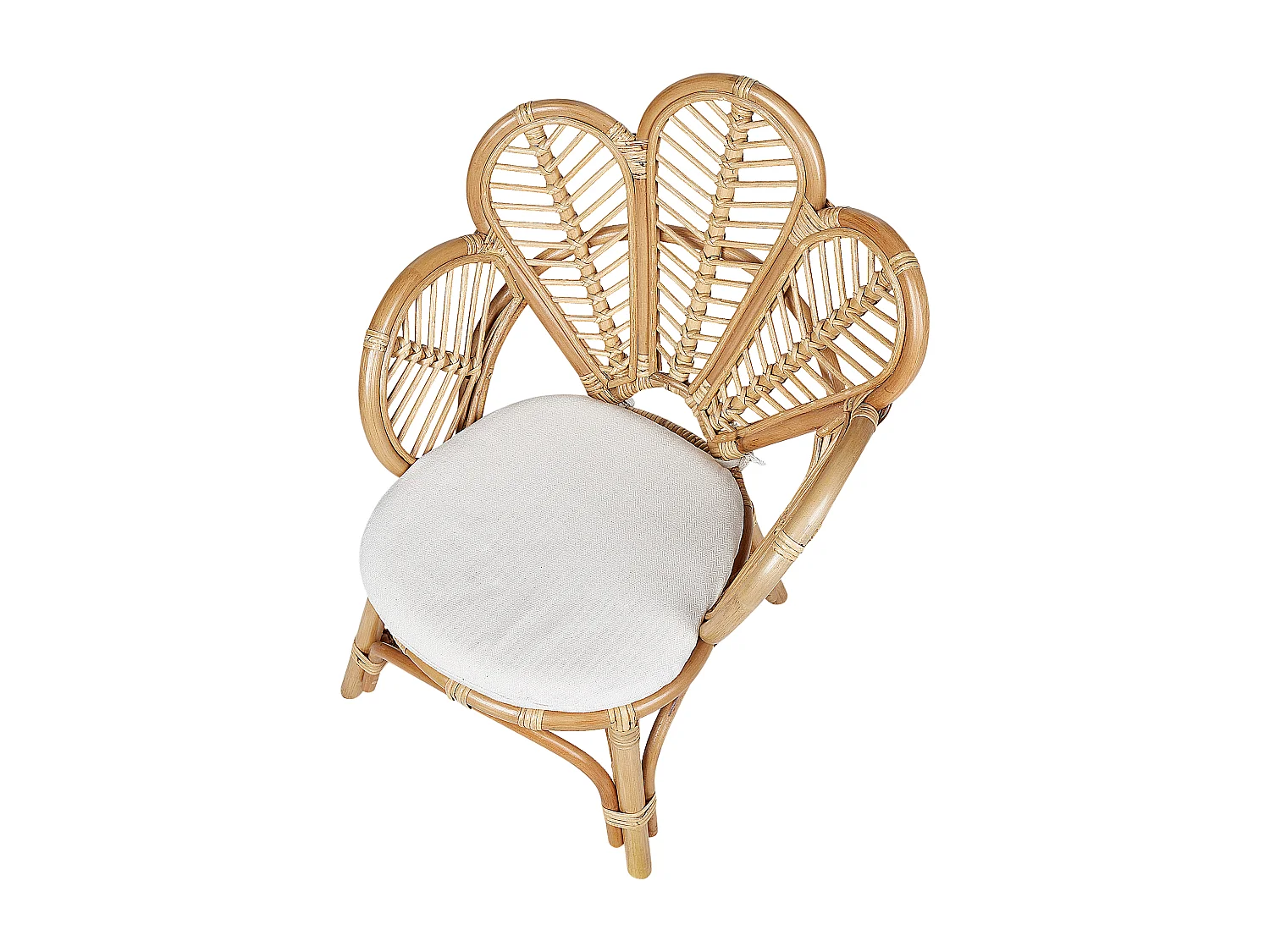 Chaise paon pour enfants FLORENTINE II Rotin Naturel