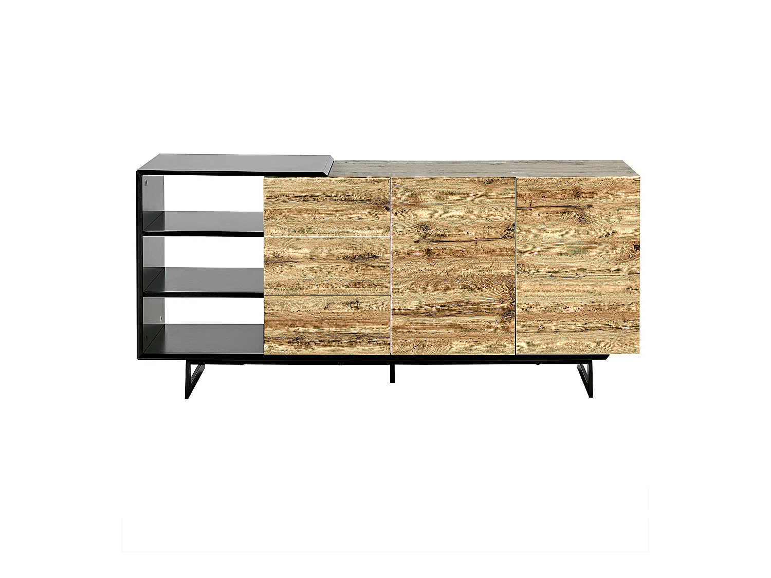 Szafka 2-drzwiowa FIORA Brązowy/ czarny