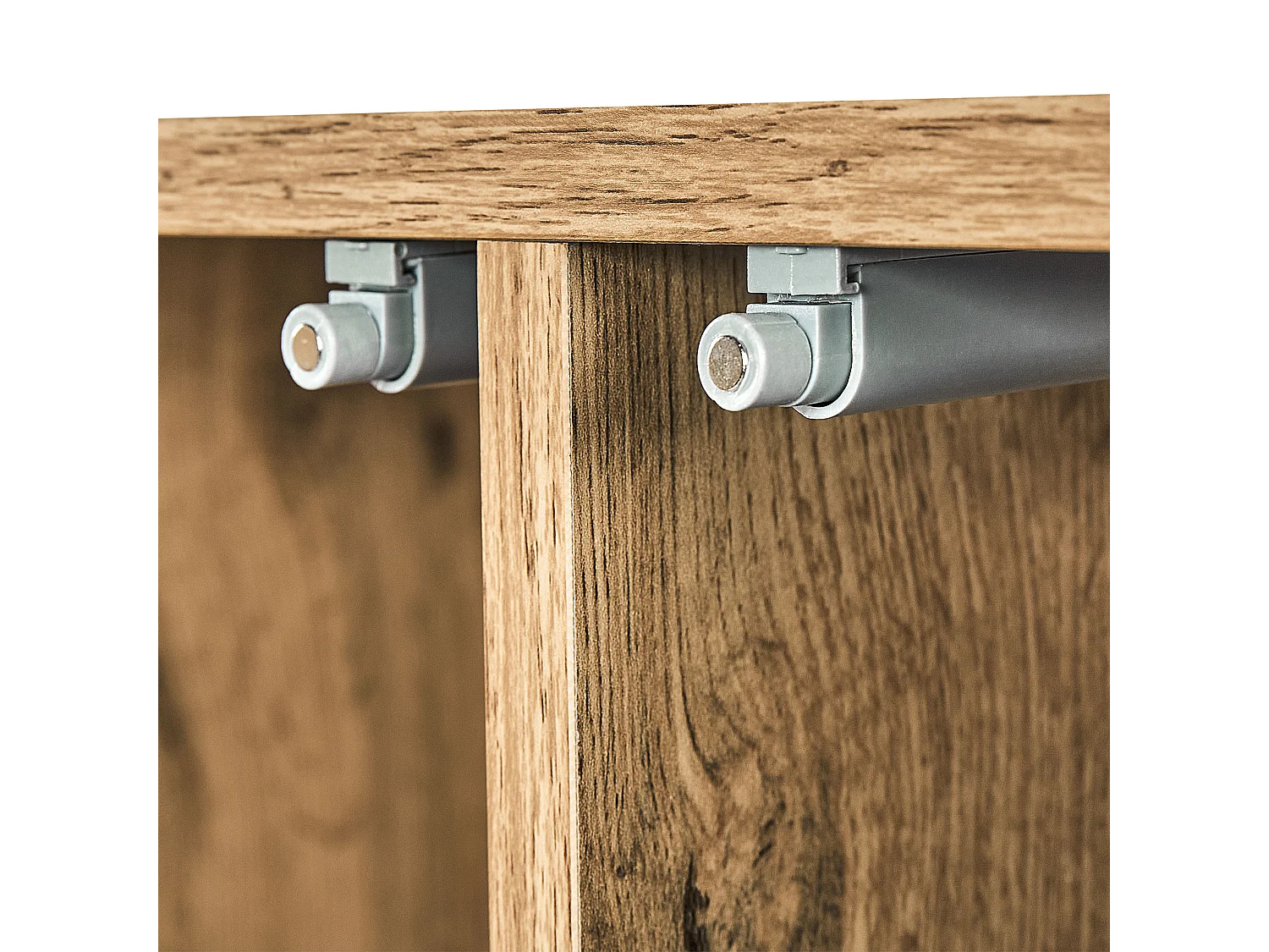 Dressoir met 2 deuren FIORA Bruin/zwart