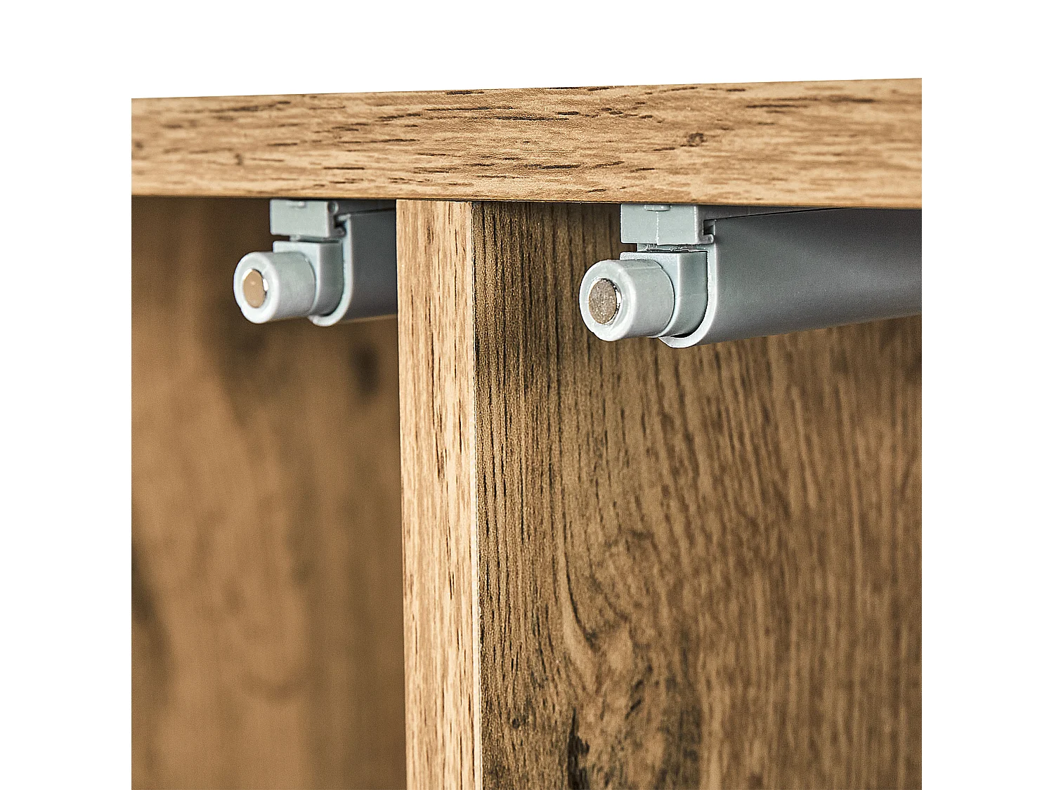 Dressoir met 2 deuren FIORA Bruin/zwart