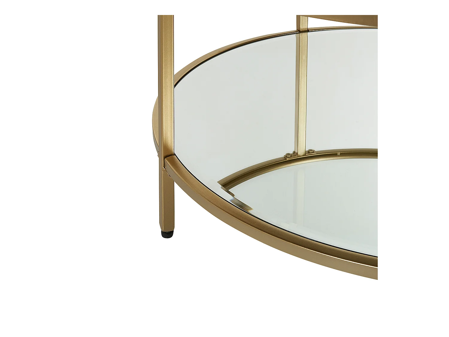 Table basse BIRNEY Verre de sécurité Doré