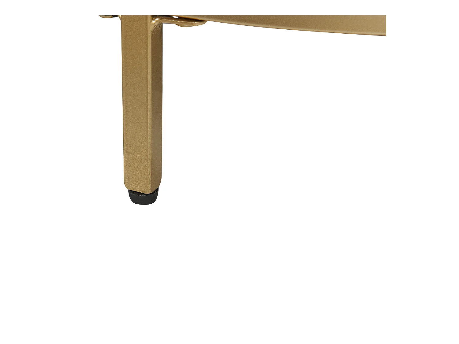 Table basse BIRNEY Verre de sécurité Doré