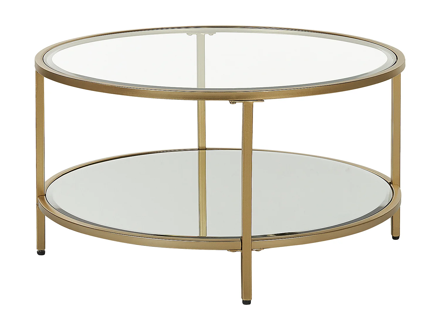 Salontafel BIRNEY Veiligheidsglas Goud
