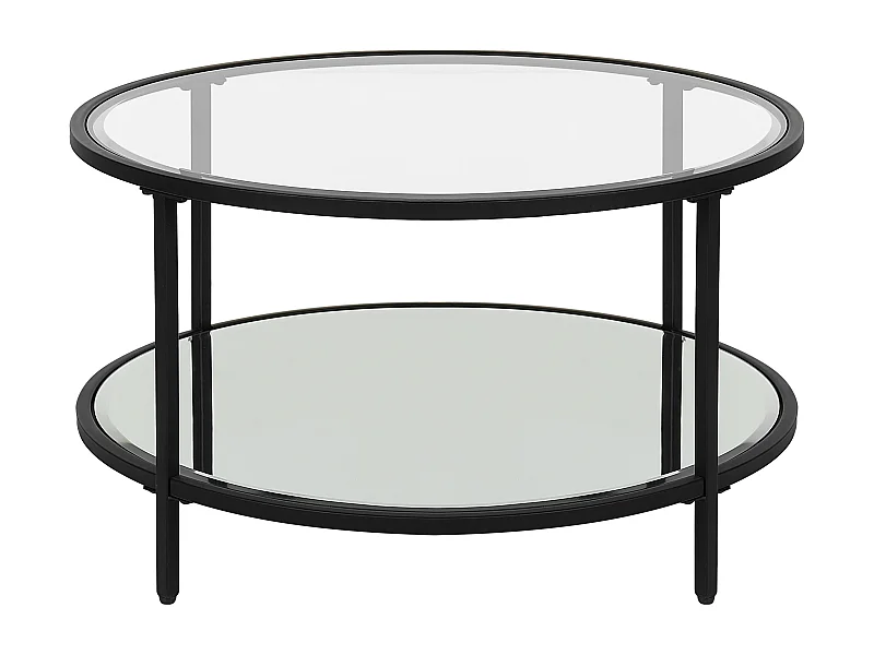 Mesa de centro BIRNEY Vidro de segurança (temperado) Preto