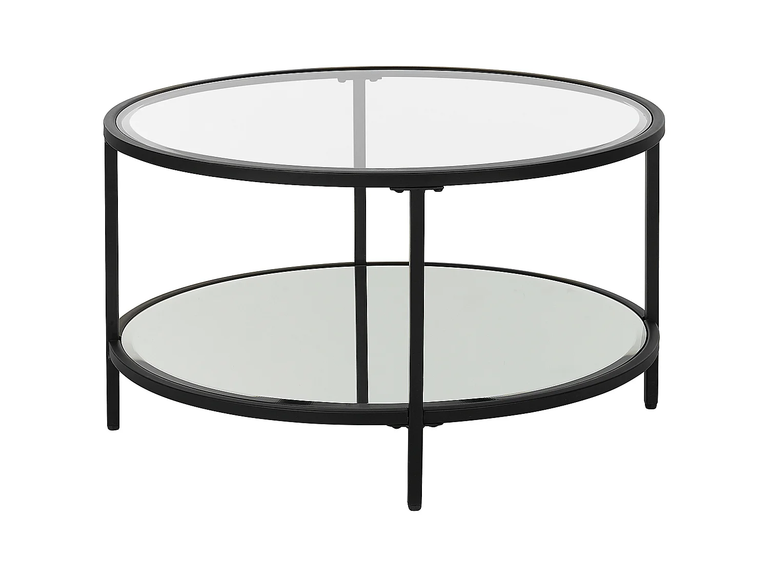 Mesa de centro BIRNEY Vidro de segurança (temperado) Preto