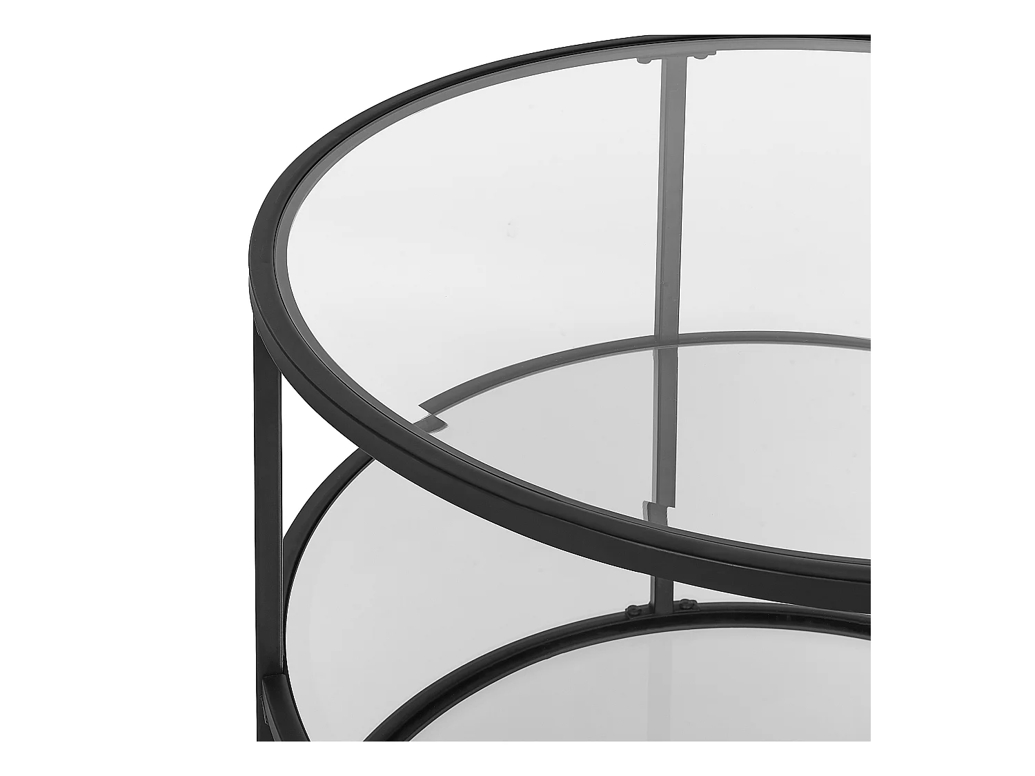 Mesa de centro BIRNEY Vidro de segurança (temperado) Preto