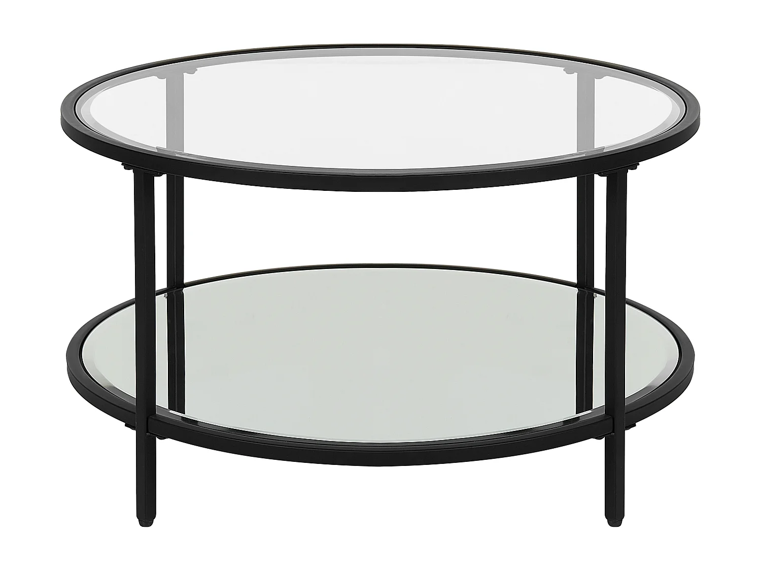 Salontafel BIRNEY Veiligheidsglas Zwart