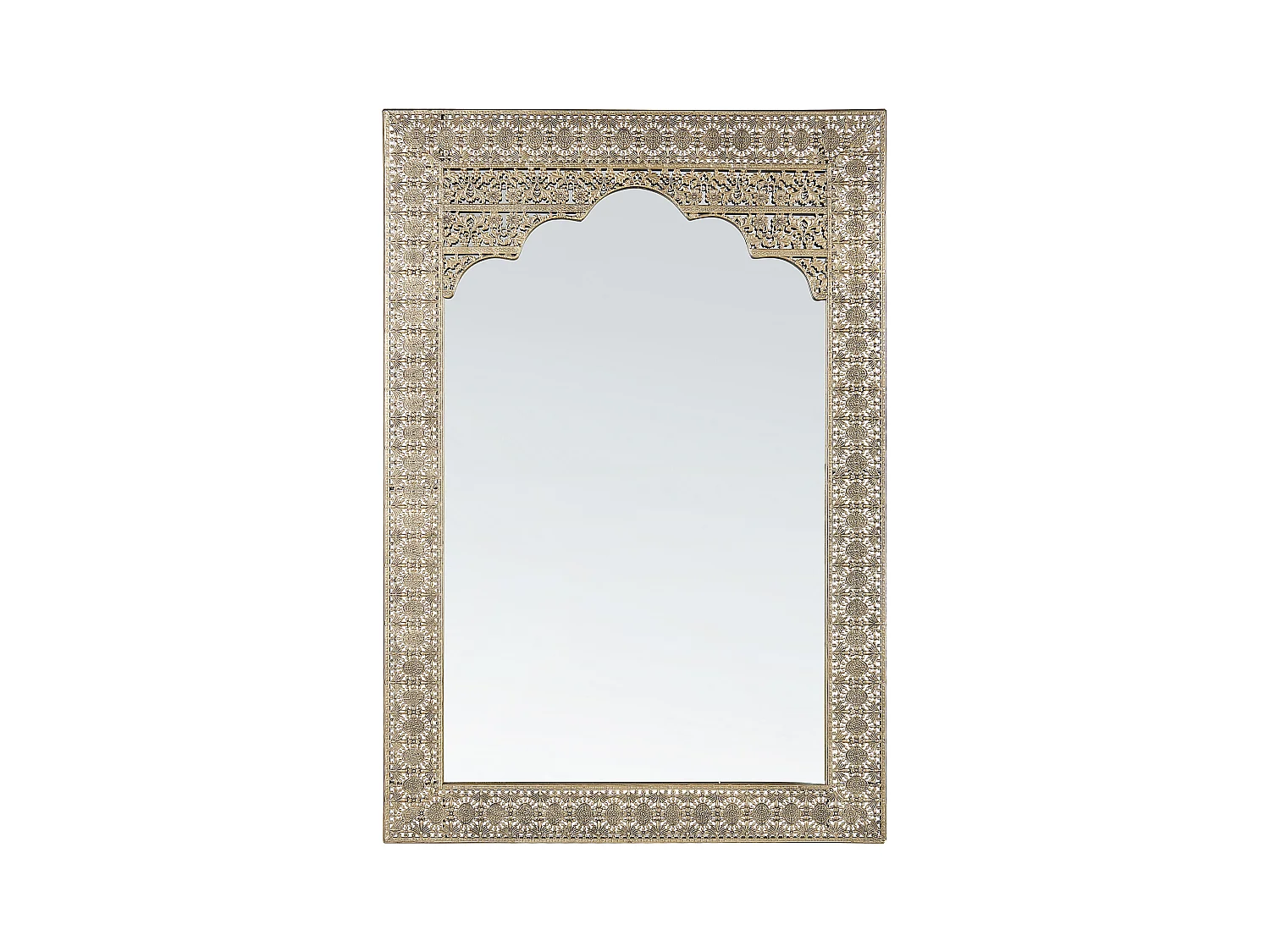 Miroir PALI 60 cm 90 cm Métal Doré