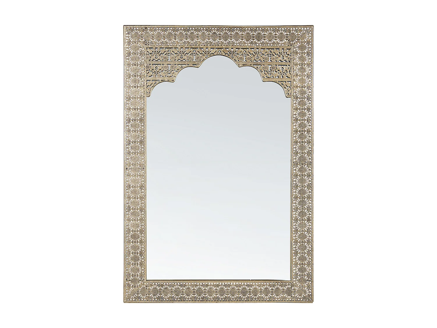 Miroir PALI 60 cm 90 cm Métal Doré