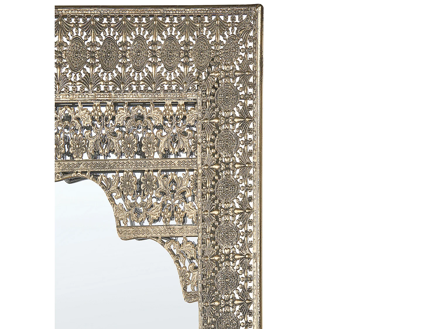 Miroir PALI 60 cm 90 cm Métal Doré